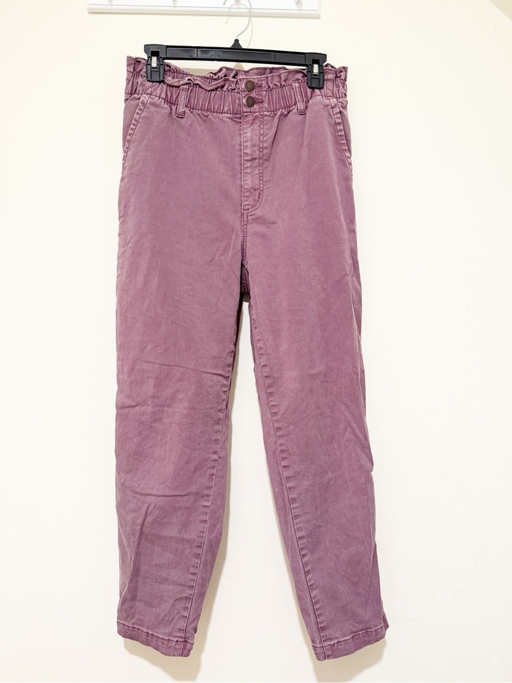 Universal Thread Women's Straight Leg Paperbag Waist Pants - Mauve